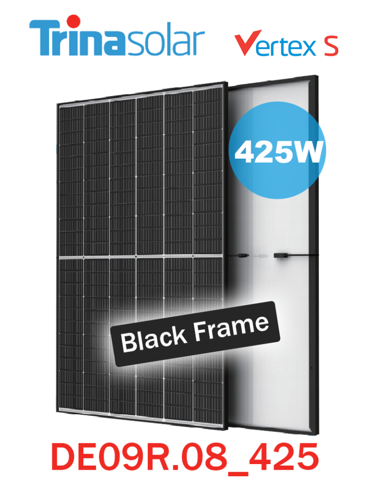 Trina Solar Vertex S 425w TSM DE09R 08 With Black Frame Ge Pv