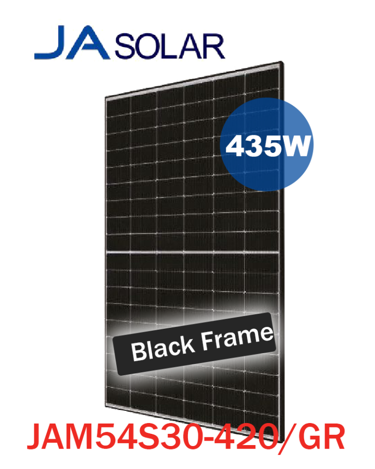 JA JAM54S30 420 GR 420w Solar Panel Black Frame PV Module Ge Pv